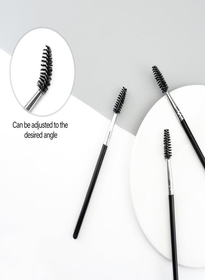 Quacc 3 PCS Eyelash Brush Portable Eye Brush Eyebrow Brush Reusable for Eyelash Extension Makeup, Lifting Eyebrow (Black) - Image 5